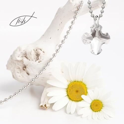 Cruz de plata 925 para niños el regalo ideal con cadena ajustable 5