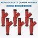 JDMON 6 Pcs Fuel Injectors Compatible with Ford Aerostar, Explorer, Ranger 4.0L V6 1997 1998 Replacement for 0 280 155 735 0280155735 84212202