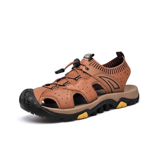 Asifn Men's Closed-toe Sandals For Outdoor Activities Beach Shoes Lightweight And Comfortable Fisherman Shoes Hiking And Casual Wear