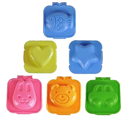 Bouillis Moule Egg 3d Cartoon Plastique Egg Shaper Bento Maker Outils De Bricolage Accessoires 6pcs Accessoires De Cuisine Pour La Maison Cover