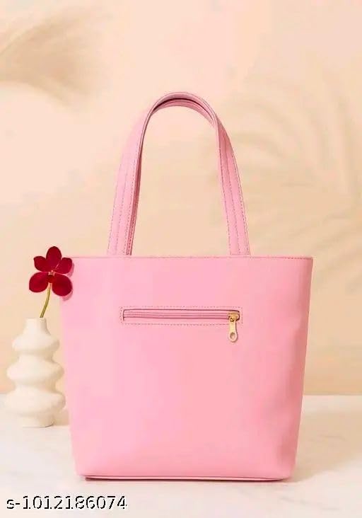 Image of Trendy Fancy Handbag for Women Pink Tote Bag