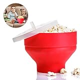 Materiales seleccionados: nuestra máquina de palomitas de maíz de aire está hecha de silicona de grado alimenticio con resistencia al calor de hasta 230 grados Celsius.
