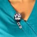 I Love Tiny Humans Retractable Badge Reel, NICU L&D OB Pediatric Badge, Unique Neonatal Nurse Baby Feet Gift, Baby Feet Button Badge Holder