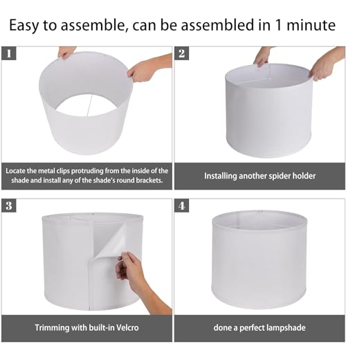 Alucset Drum Lamp Shades Set Of 2 thumb #3