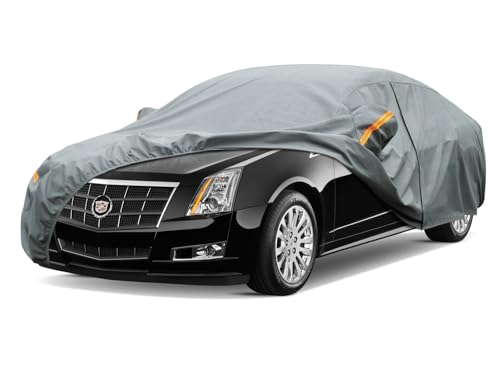 Image of Kayme Heavy Duty Car Cover Custom Fit Cadillac CTS (2003-2014) Waterproof All Weather for Automobiles, Full Exterior Covers Sun Rain UV Protection.（Deliver About 3-10 Days）