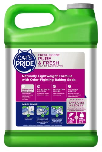 Cat's Pride Premium Lightweight Multi-Cat Clumping Litter 10 Pounds, Pure & Fresh #TOP6