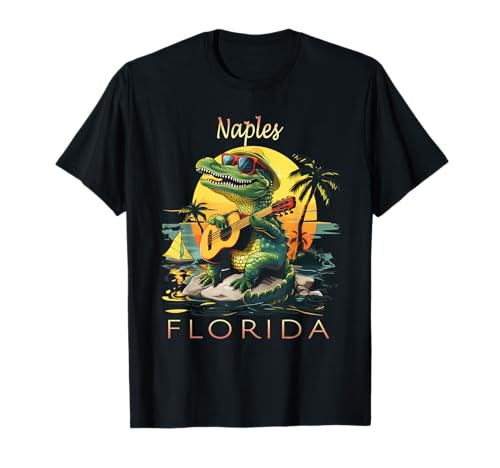 Naples FL Alligator Sunset Souvenir T-Shirt