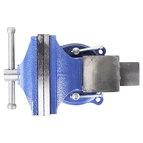 DAYUAN 5'' Heavy Duty Bench Vise Anvil Forged, 360 Swivel Locking Base Desktop Clamp 3 DAYUAN 5'' Heavy Duty Bench Vise Anvil Forged, 360 Swivel Locking Base Desktop Clamp - Image 3
