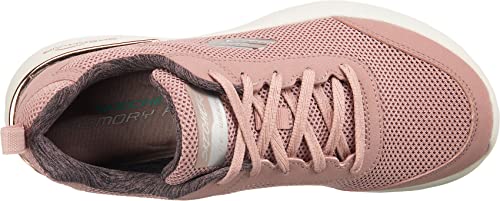 Skechers 12947 Femme Baskets, Violet (Mauve Mesh/Off White Trim Mve), 38 EU