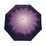 Parapluie contre le soleil et la pluie : 8 baleines durables avec support résistant aux vents violents et à la pluie, et empêche également l'utilisateur des coups de soleil et des rayons UV.