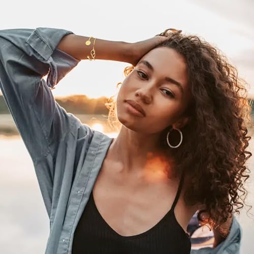 FUNOJOY Gold Bangle Bracelets Set for Women, Multi Layer Stackable Cuff Bracelets, Boho Open Adjustable Bangle Jewelry Gift for Her3