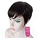 HOTKIS Short Brazilian Hair Wigs Short Wigs Human Hair Pixie Cut Wigs for Black Women can be dyed (Natural)