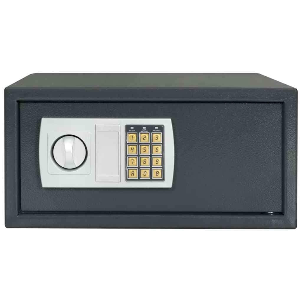 Genérico Caja Fuerte Digital Gris Oscuro 42 x 37 x 20 cm Acero,Seguridad empresarial y del hogar,Cajas fuertes-42011317