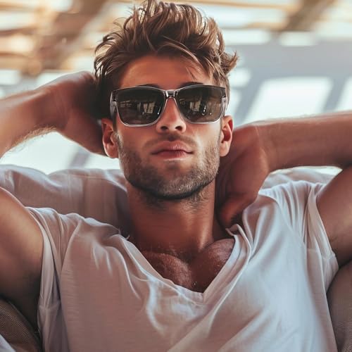 Image of Polarized Sunglasses Fit Over Glasses for Women Men, Oversized Square Sun Glasses UV400 Protection