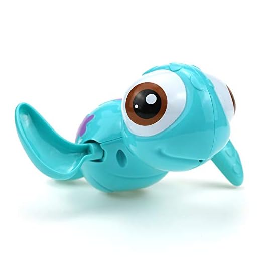 DUCKBOXX XX Bath Toys Wind up Swimming Sea Turtles for Kids 18M+ (Blue)