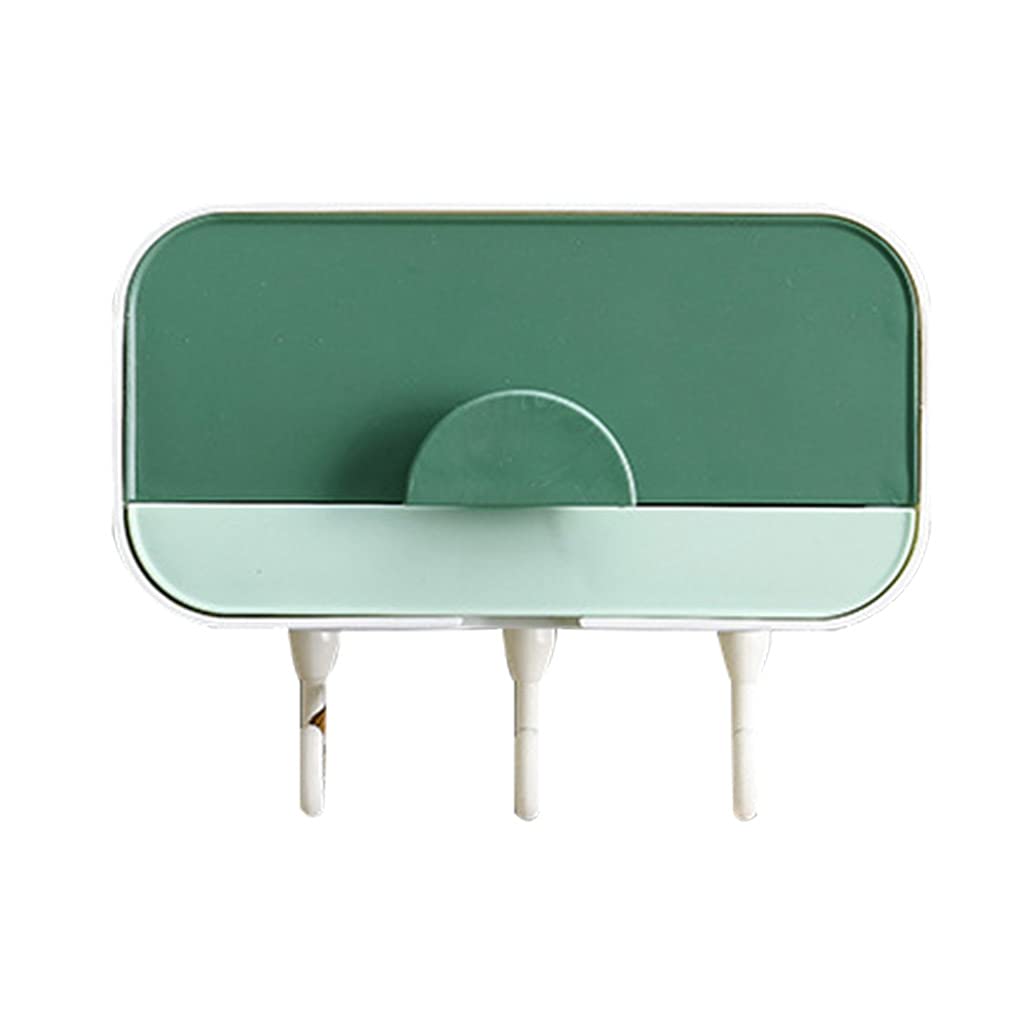 Nucelit Soap Tray Double Layer Draining Holder Detachable Soap Container for Bathroom Kitchen Sink Sponge Holder Drainer PP Dishes for Travel Suction for Shower Traveling with Drain Tray Dishes