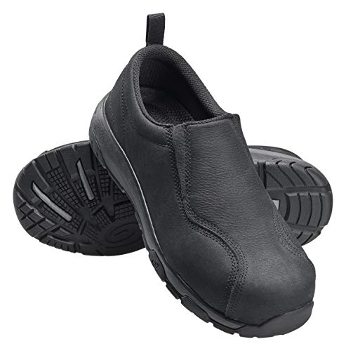 NAUTILUS Sapato industrial masculino sem cadarço, Preto, 47