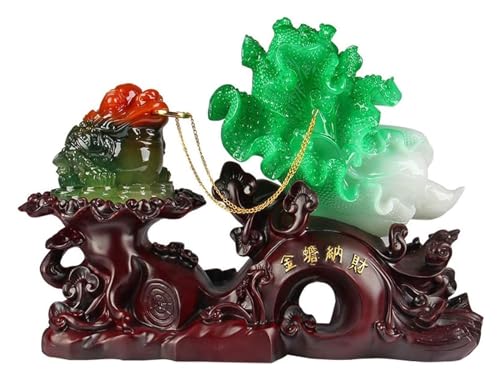 Grenouille décoration entreprise et bourse chanceuse or pour comptoir