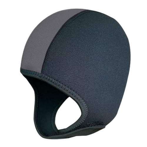 RNXRZANK Thermal Wetsuit Hood for Diving Suitable for Canoeing and Snorkeling, Black Gray