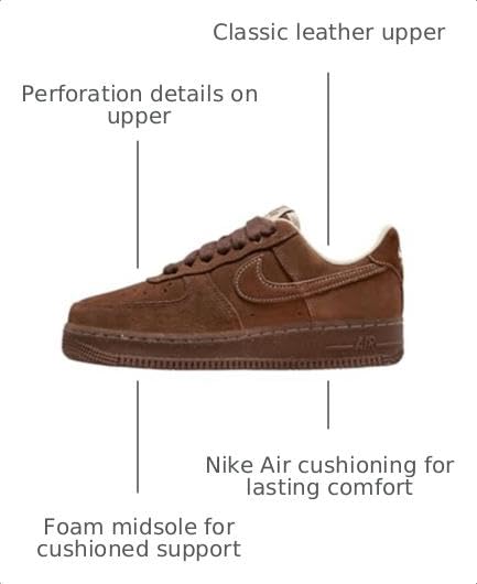 Image of Nike Women's Air Force 1 '07 Sneakers | Casual Shoes