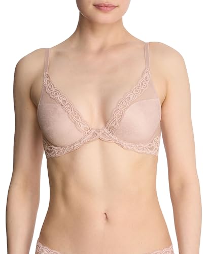 Image of Natori Women Feathers Lace Plunge T-Shirt Bra