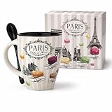 MUG PARIS TOUR EIFFEL – SOUVENIR FRANCE Mug Paris en céramique avec illustration de la Tour Eiffel, idéal comme souvenir de Paris et cadeau France. IDÉE CADEAU PARIS FEMME & HOMME Parfait comme cadeau voyage, cadeau anniversaire, Noël ou souvenir pour amoureux de Paris. DESIGN PARISIEN MINIMALISTE & CHIC Tasse café Paris au style épuré, esthétique moderne et intemporelle inspirée de la capitale française. TASSE CAFÉ CÉRAMIQUE QUALITÉ Mug robuste et durable, adapté pour café, thé ou chocolat chaud, usage quotidien confortable. MUG PRATIQUE QUOTIDIEN Compatible micro-ondes et lave-vaisselle, facile à nettoyer et résistant dans le temps.