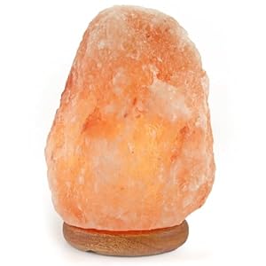 Himalayan Salt Lamp 68 Inch Tall with Dimmer Control Switch Elegant Wood Base for Home Decor Holiday Gifts