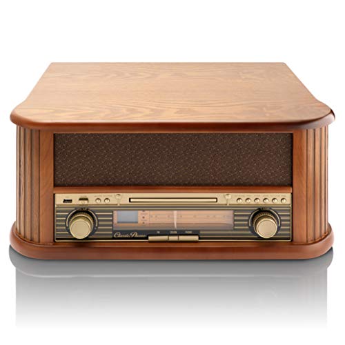 Classic Phono TCD-2500 Platine Tourne-Disque Boîtier en Bois, Prise de Son directe USB, Radio/Lecteur CD, 2 Enceintes intégrées, télécommande, Courroie d’entraînement - Les Beatles, Paul McCartney, John Lennon, RIngo Starr, George Harrison Classic Phono TCD-2500 Platine Tourne-Disque Boîtier en Bois, Prise de Son directe USB, Radio/Lecteur CD, 2 Enceintes intégrées, télécommande, Courroie d'entraînement – Image 3