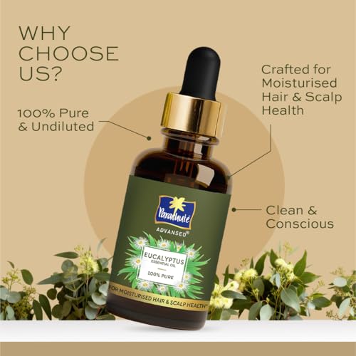 Image of Parachute Advansed Eucalyptus Essential Oil, 14ml| 100% Pure | Strengthens Hair, Reduces Breakage | Helps to promote Hair Growth |Refreshes skin