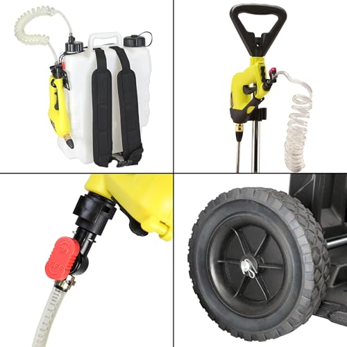 Miniatura 8 de Captelec - Pulverizador Eléctrico Recargable Con Ruedas, 16 L, Batería De Ión Litio
