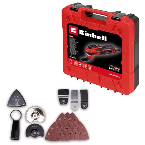 Einhell Oscillating Multi Tool with Accessories and Case 350W, 40,000 RPM Power Tool with LED and Quick-Release Lock for Sawing, Cutting, Sanding, Grout Removal TE-MG 350 EQ - Image 2