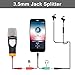 immagine 5AOBETAK Microfono per PC e Smartphone con Supporto, Professionale 3.5mm Jack Microfono a Condensatore con 3.5 mm Stereo Jack Splitter, per Loptop iPad Mac Gaming Singing YouTube Skype, Studio, Nero