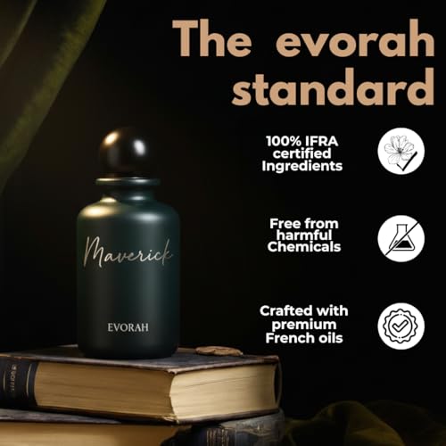 Image of House of Evorah Maverick Perfume for Men (100 ml) Eau de Parfum - Musky, Floral & Amber Long Lasting Scent | Scent for Everyday & Office Wear | Luxury Fragrance, Perfume for Men Long Lasting Smell