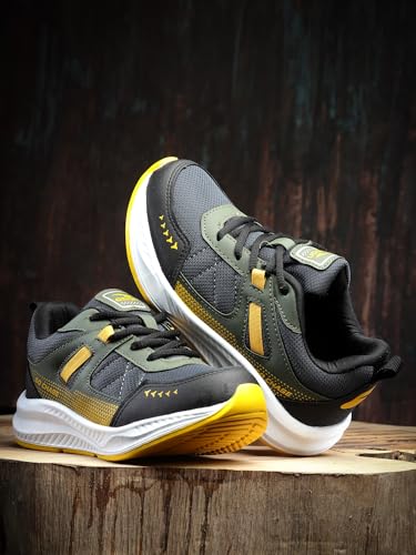 Image of ASIAN Boy's ADVENTURE-03-KIDS Sport Running & Walking Shoes with Ultra Bounce Technology Lightweight Synthetic Upper EVA Outsole Casual Lace-Up Shoes for Kid's & Boy's
