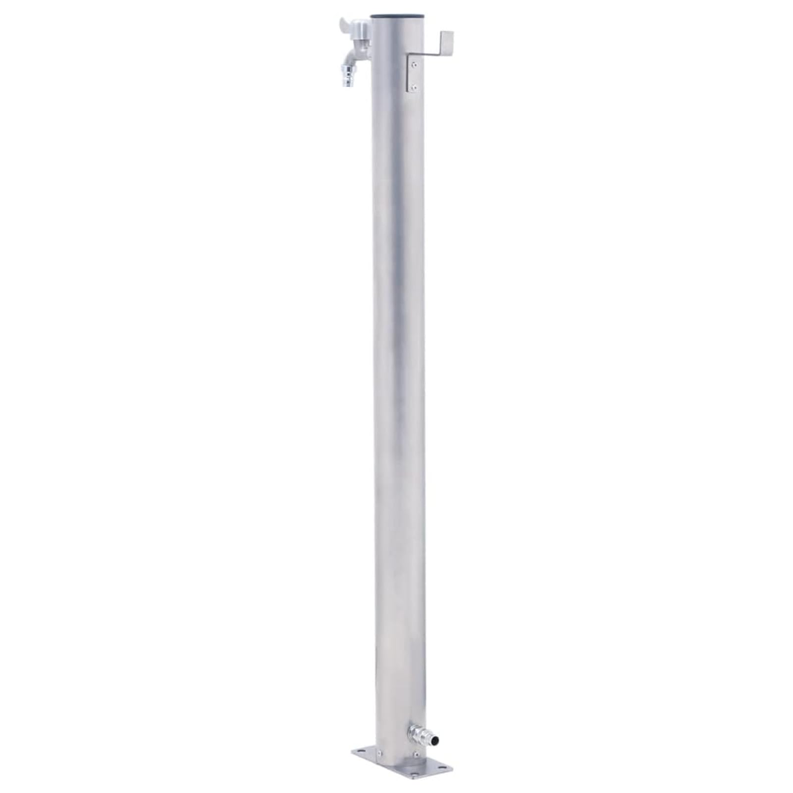 Fontana da Giardino Esterno, Colonna d'Acqua da Giardino, Fontana da Giardino Acciaio Inox Rotonda 80 cm