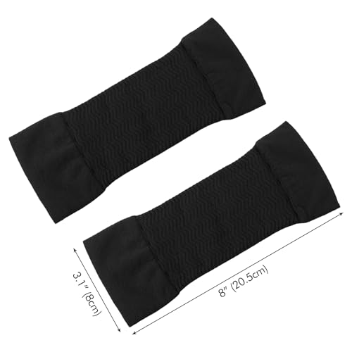 poeland 2 Paar Abnehmen Arm Ärmel schlankmachende Armstulpen, elastische Kompressions-Armformer, Sport-Armformer für Frauen und Mädchen