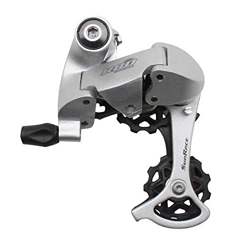 Dérailleur arrière 8 vitesses Sunrace R86 argenté contre les sauts de chaîne
