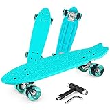 Beleev Skateboards for Kids Ages 6-12, Cruiser Skateboard for Beginners Girls Boys Teens Adults,...