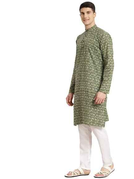 Image of SOJANYA (Since 1958, Men's Silk Blend Grey Kurta Pyjama & Silk Blend Jacket Combo