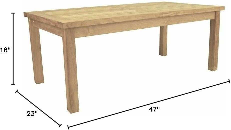 Anderson Teak TB-004CT Bahama Rectangular Coffee Table