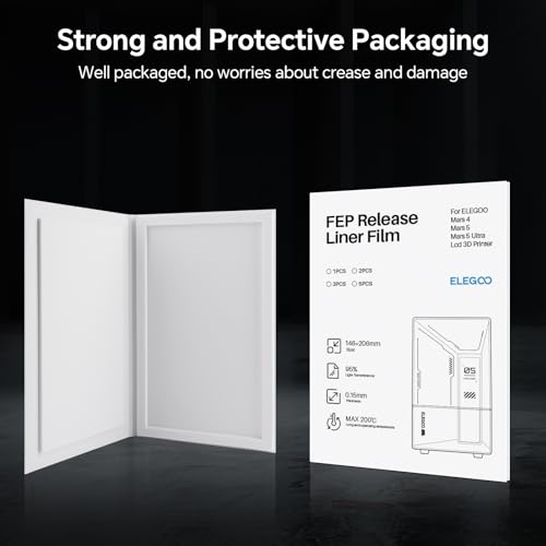 Image of ELEGOO 3 PCS PFA Release Liner Film for ELEGOO Mars 4 Resin 3D Printer