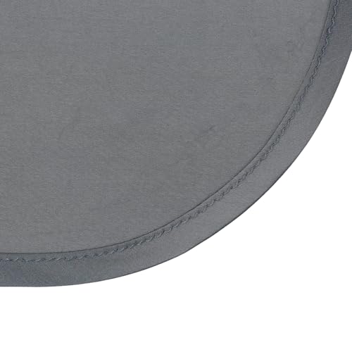 Capa para corte y lavado de cabello impermeable de nailon y poliéster plateada miniatura 5