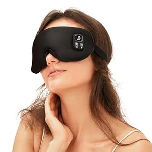 Heated Eye Mask – Cordless Silk Eye Mask for Dry Eyes, Soothing and Relaxing Warm Compress for Sleep and Tension Relief – Heating for Women/Men