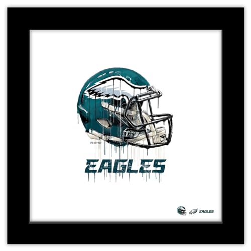 Trends International Gallery Pops NFL Philadelphia Eagles - Drip Helmet Wall Art Wall Poster, 12.00