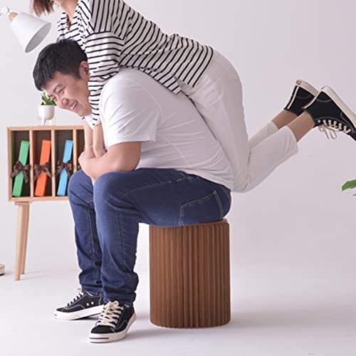 Tabouret en papier kraft pliable et léger pour salon moderne - 5