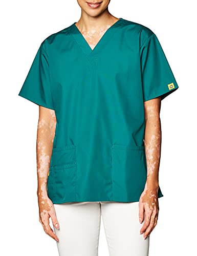 Hottest Sales WonderWink Womens Origins Bravo V-Neck Top, Hunter Green, 3X-Large