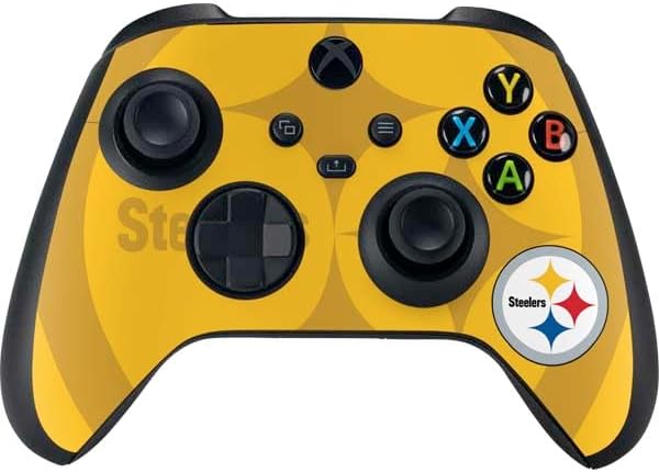 Skinit Decal Gaming Skin Compatible with Xbox Series X Controller - Officially Licensed NFL Pittsburgh Steelers Design