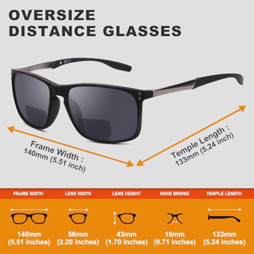 JO Bifocal Reading Glasses Sunglasses 2 Pack - UV400 Protection Fashion Bifocal Sun Reader for Men4