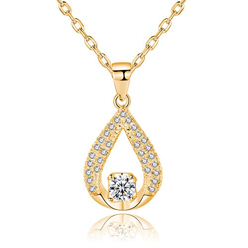 Pendentif goutte de mode collier créatif d'eau pour femme élégante