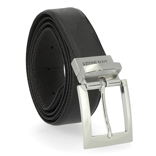 Image of Steve Madden Men's Reversible Men's Dress Casual Every Day Leather Belt